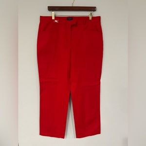 Vintage Burberry Golf Red Pants Women’s Size 14 US 16 UK